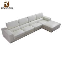 Italy White Leather Sofa Design Living Room Furniture F052