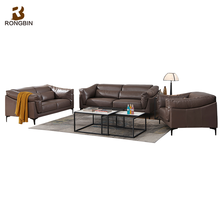 Living Room Sofa Italy Top Grain Leather F519